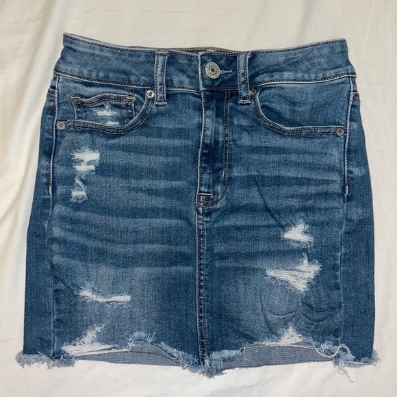 American Eagle Denim Mini Skirt - Picture 1 of 4